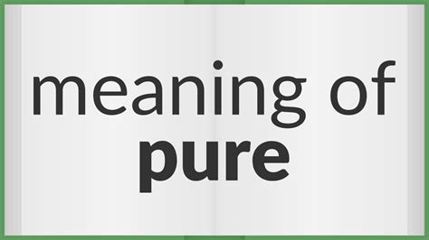 pure meaning in tagalog|How to say pure in Filipino .
